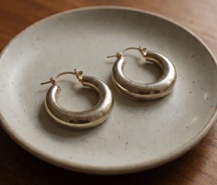 Lunar Hoop Earrings