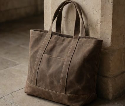 Waxed Canvas Tote