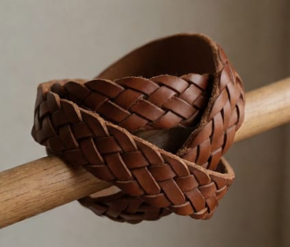 Woven Leather Belt