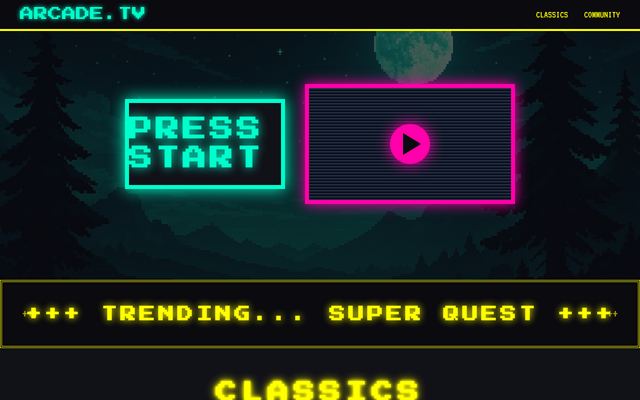 arcade.tv design