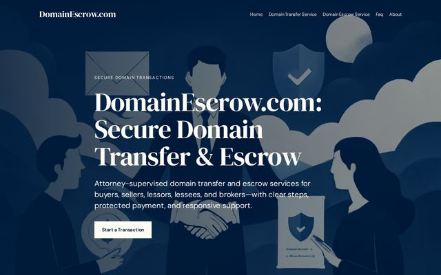 domainescrow.com design