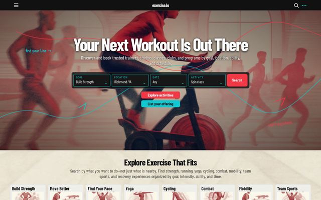exercise.io design