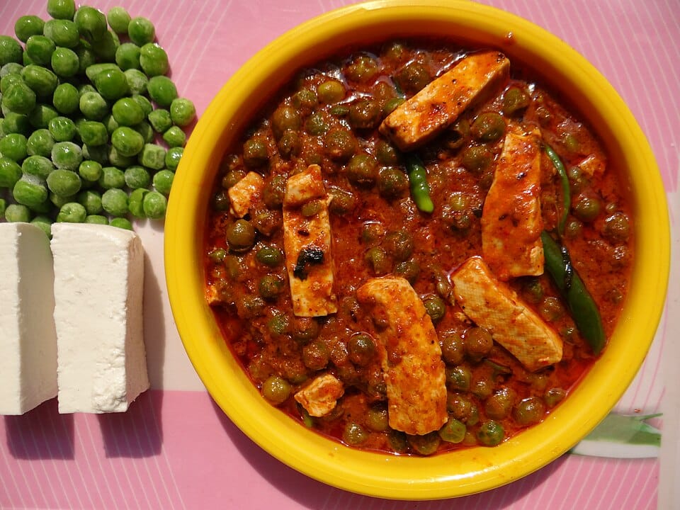 Mattar paneer