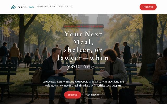 homeless.com-dm design