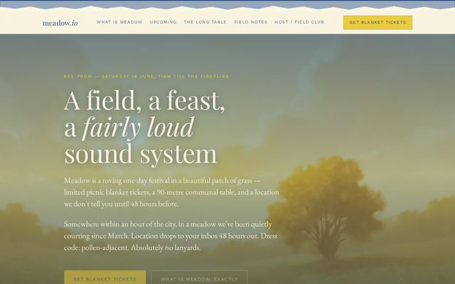 meadow.io design
