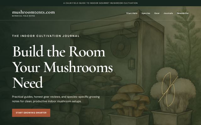 mushroomtents.com design