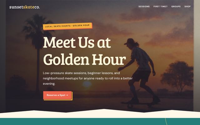 sunsetskateco.com design