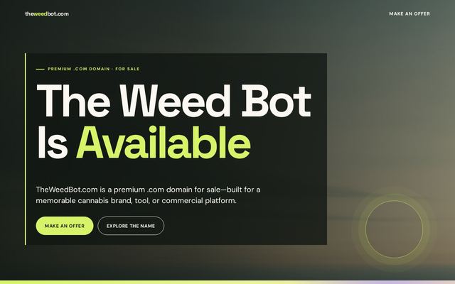theweedbot.com design